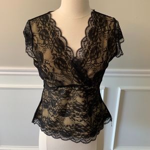 Black lace top